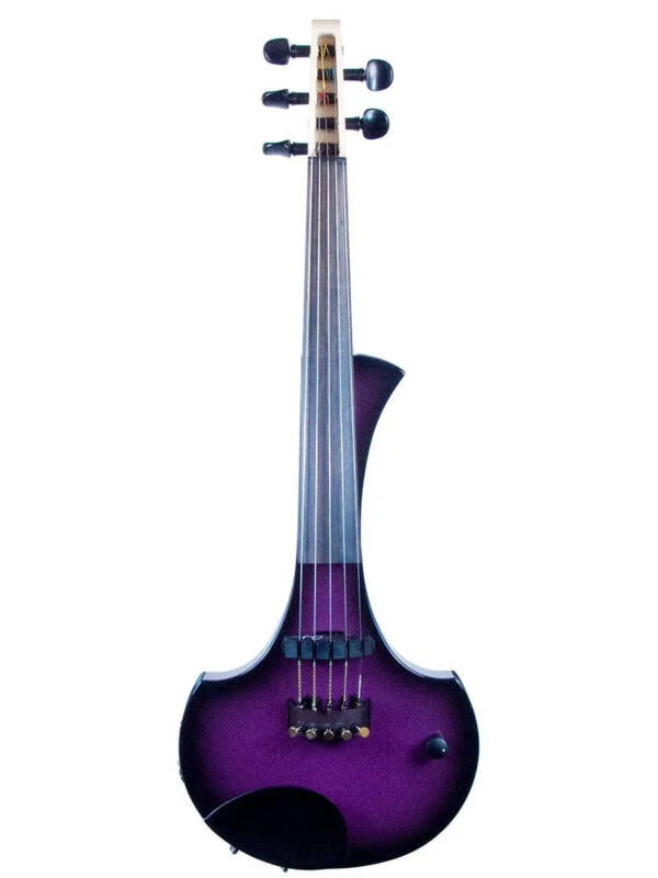 Cantini Earphonic 5-String Electric Violin with MIDI, Purple/Black Sunburst