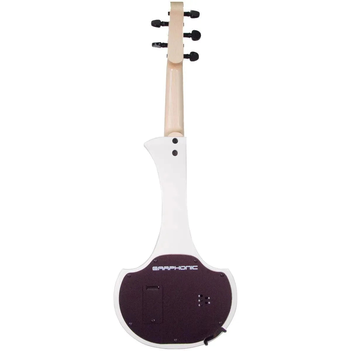 Cantini Earphonic 5-string Fretted Electric Violin with MIDI, Gloss White - Image 2