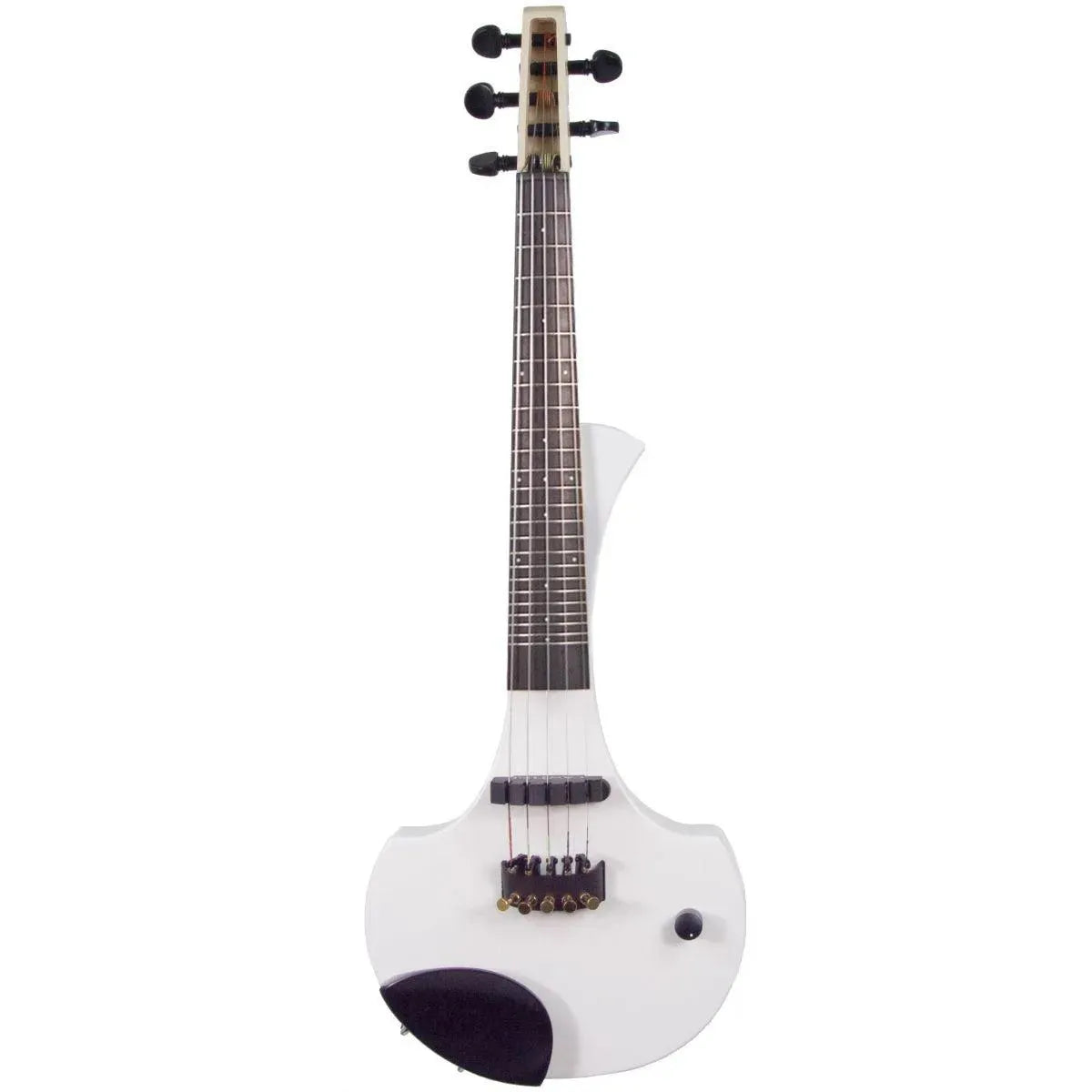 Cantini Earphonic 5-string Fretted Electric Violin with MIDI, Gloss White