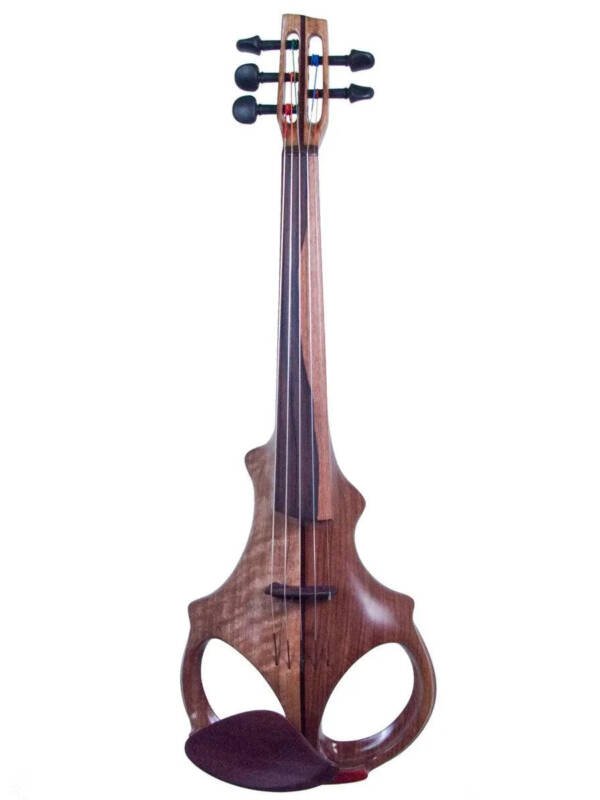 ETJ 5-string Electric Violin, neck-thru walnut body & two-tone ziricote fingerboard
