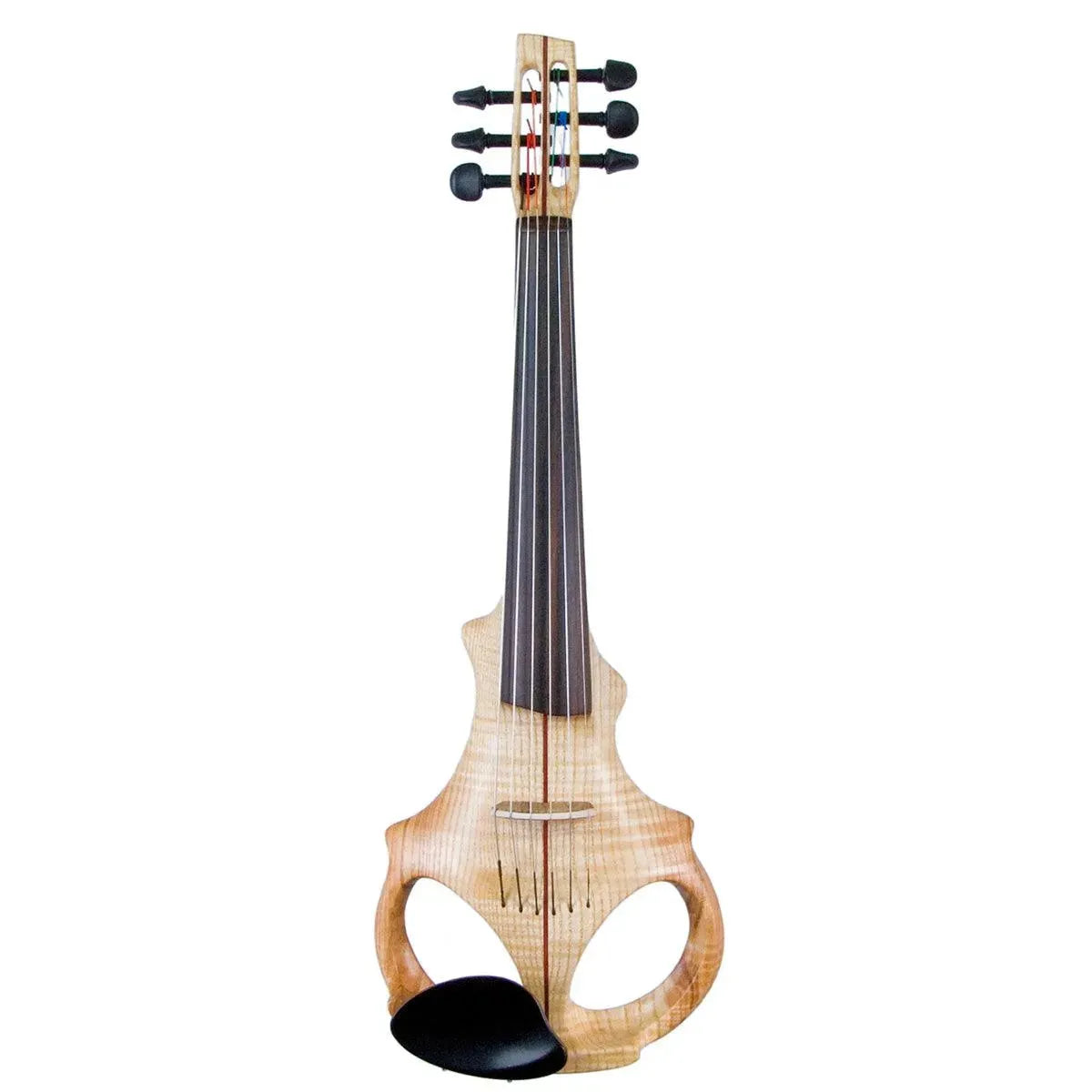 ETJ 6-string Electric Violin, Flamed Ash Neck-Thru Body with Starfish Designs Pickup