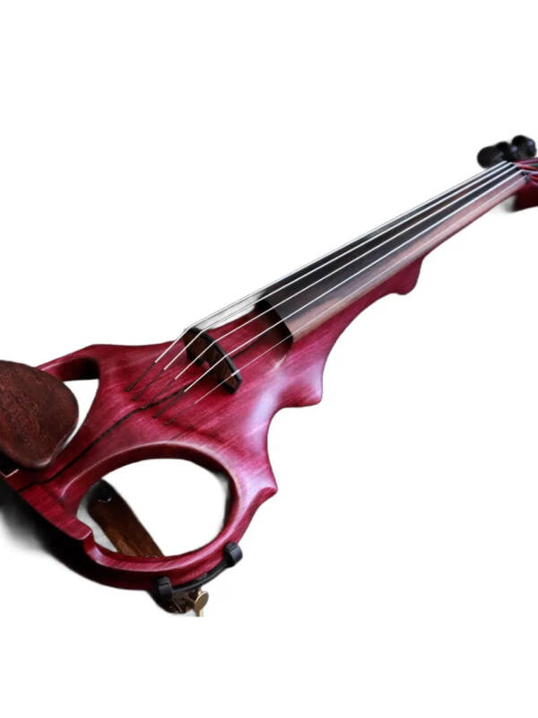 ETJ 4-string Electric Violin, Amaranth Body with Starfish Designs Pickup