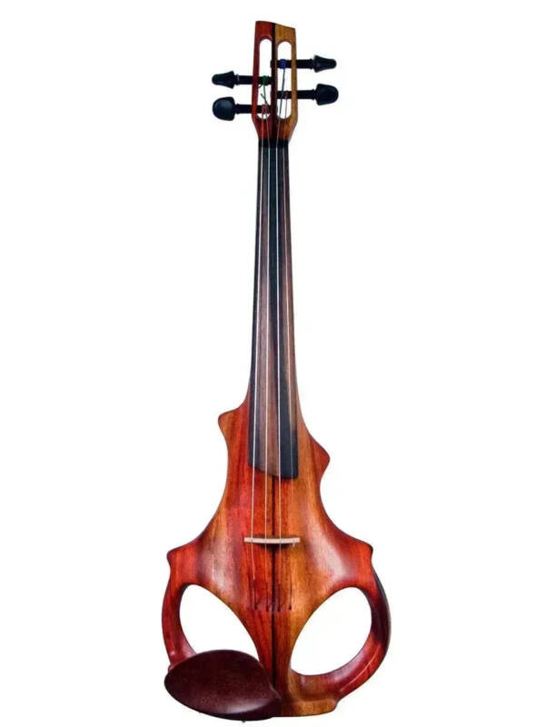 ETJ 4-string Electric Violin, Two-Tone Padauk Neck-Thru Body with Starfish Designs Pickup