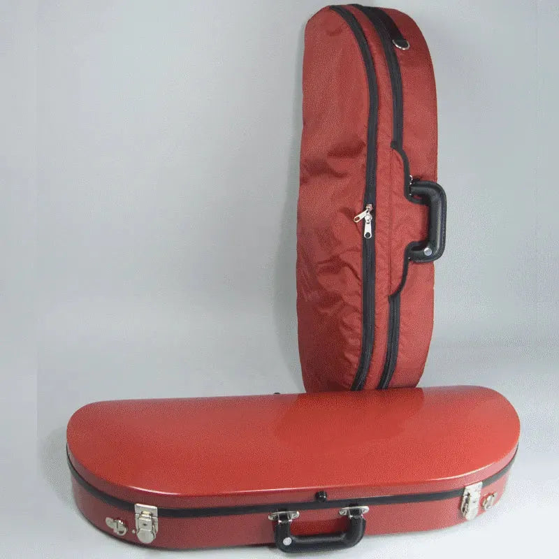 Bobelock 1047 half moon violin case, red/sm. red - Image 2