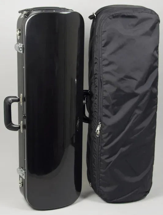 Bobelock 1060 oblong violin case, Black/Smoky Red - Image 2