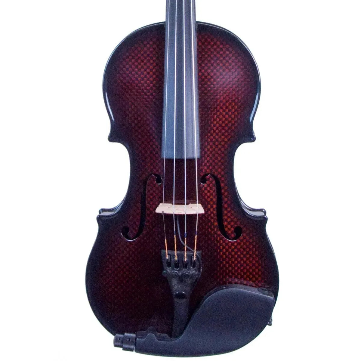 Glasser AE LEFT-HANDED 4-String Carbon Composite Acoustic-Electric Violin, Orange - Image 5