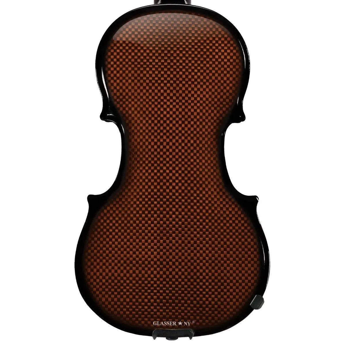 Glasser AE 6-string carbon composite acoustic-electric violin, orange - Image 4