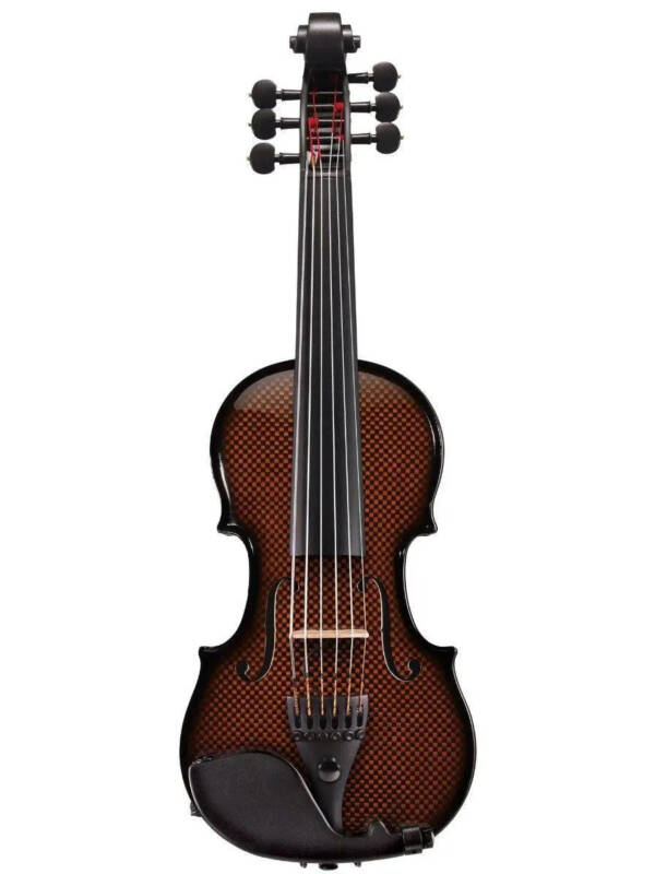 Glasser AE 6-string carbon composite acoustic-electric violin, orange