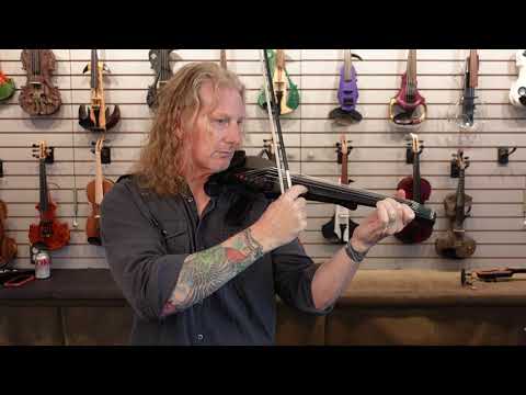 Jordan 4-string electric violin, Flamed Tineo with Starfish Designs pickup - Image 7