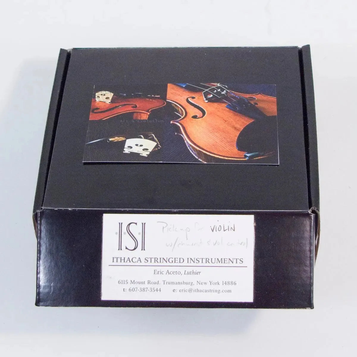ISI Aceto/Violect Deluxe Pickup for Violin with Volume Control & 1/4-inch Jack in Chin Rest - Image 2