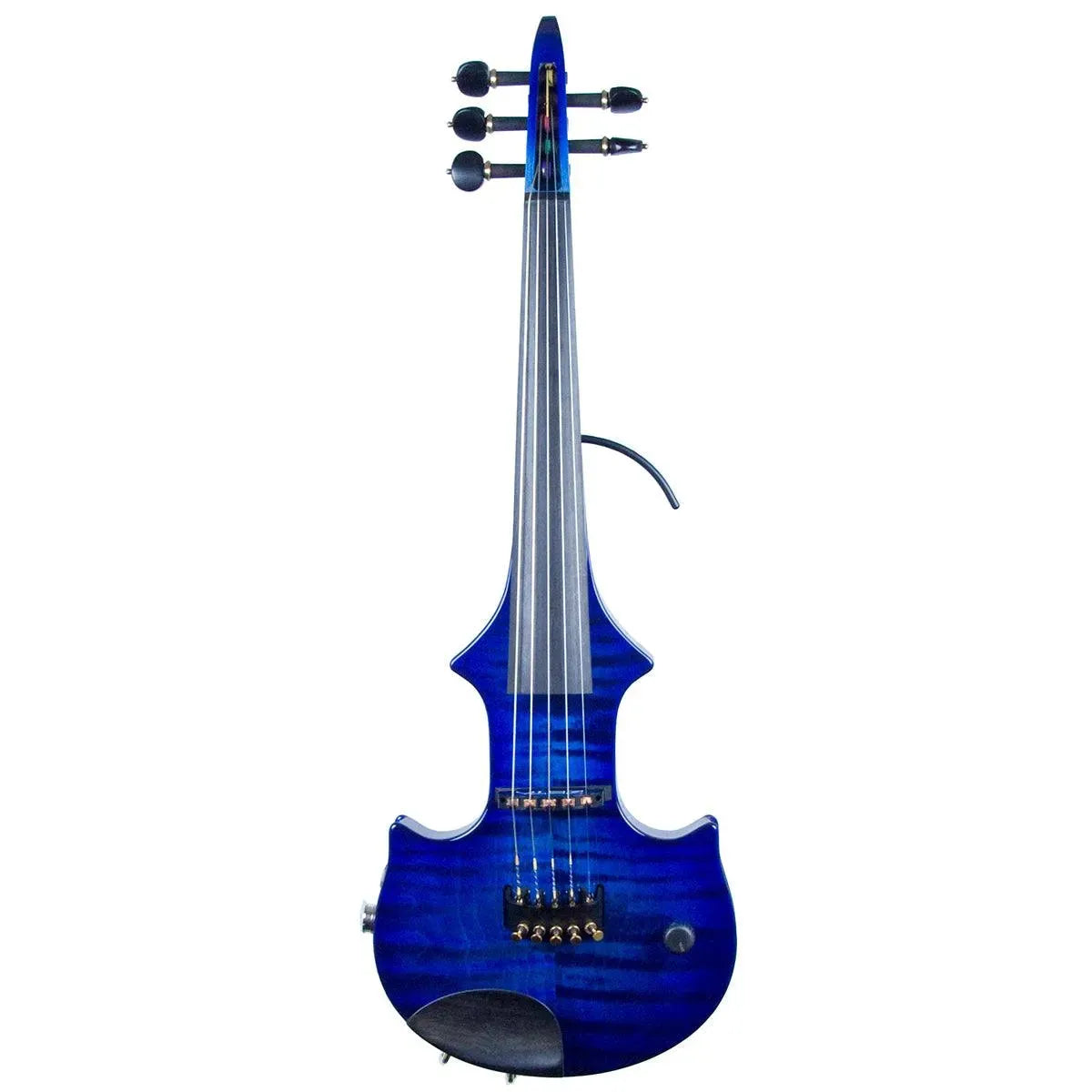 ZETA JV45 Jazz Fusion 5-string electric violin, transparent blue over maple top