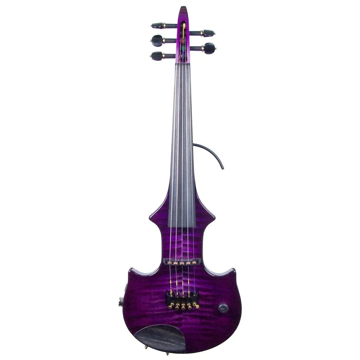 ZETA JV45 Jazz Fusion 5-string electric violin, transparent purple over maple top
