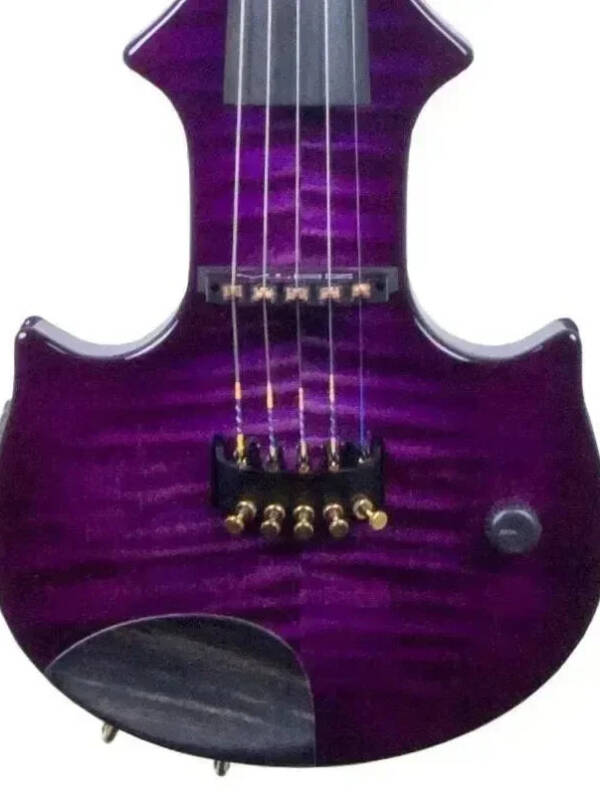 ZETA Jazz Fusion JV45 Artist 5-String fretted electric violin, Z-Inlay pattern and Flame Maple top & Straight Maple Neck