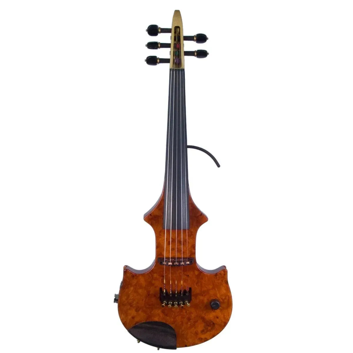 ZETA JV45 Jazz Fusion 5-string electric violin, Amboyna Burl top