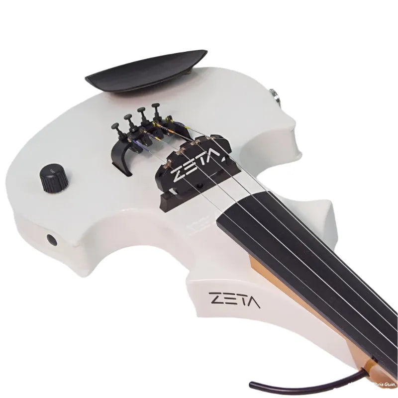 ZETA JV44 Jazz Fusion violin, gloss white - Image 12