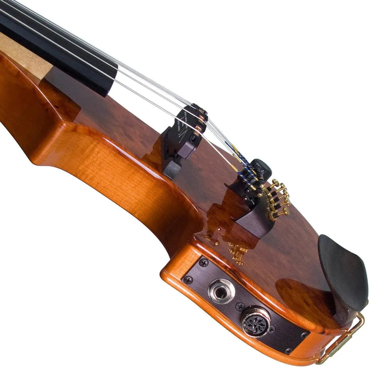 ZETA JV45 Jazz Fusion 5-string electric violin, Amboyna Burl top - Image 6