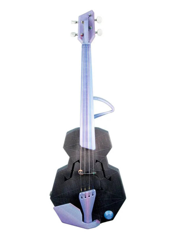 OpenFab Strata Base Layer 4-String Acoustic-Electric Violin, Silver Nebula