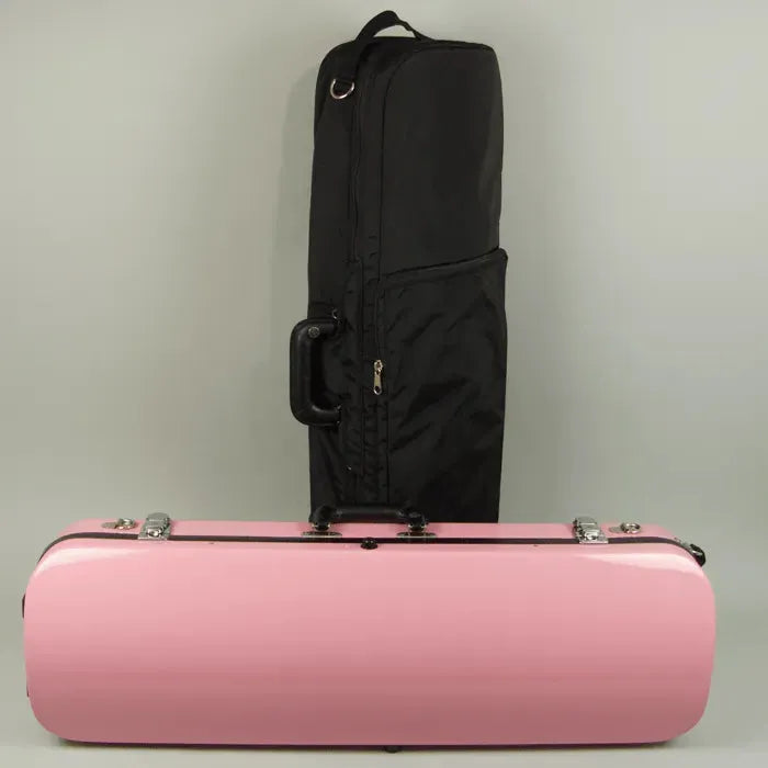 Bobelock 1060 oblong violin case, Pink/Grey - Image 2