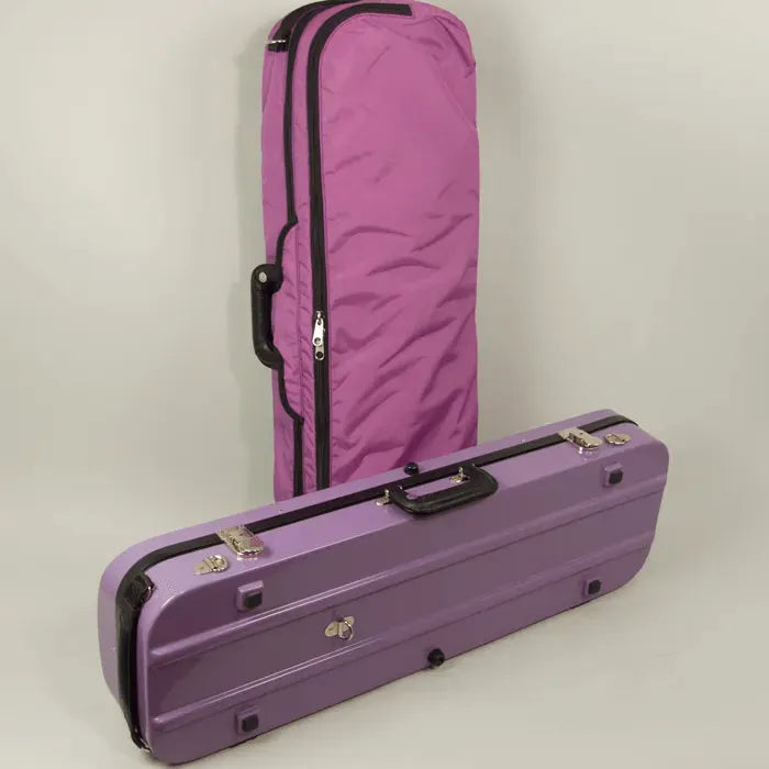 Bobelock 1060 oblong violin case, Purple/Grey - Image 3