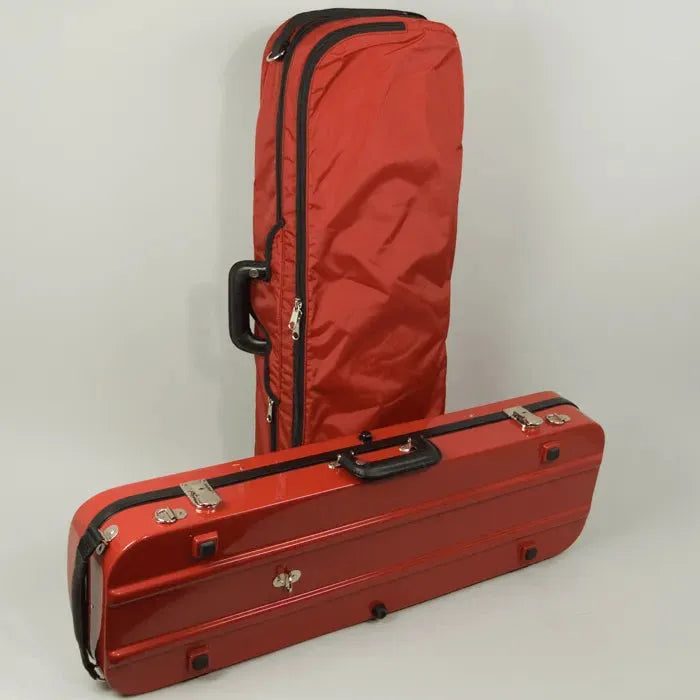 Bobelock 1060 oblong violin case, red/silver - Image 3