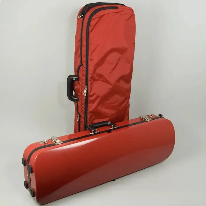Bobelock 1060 oblong violin case, red/silver - Image 2