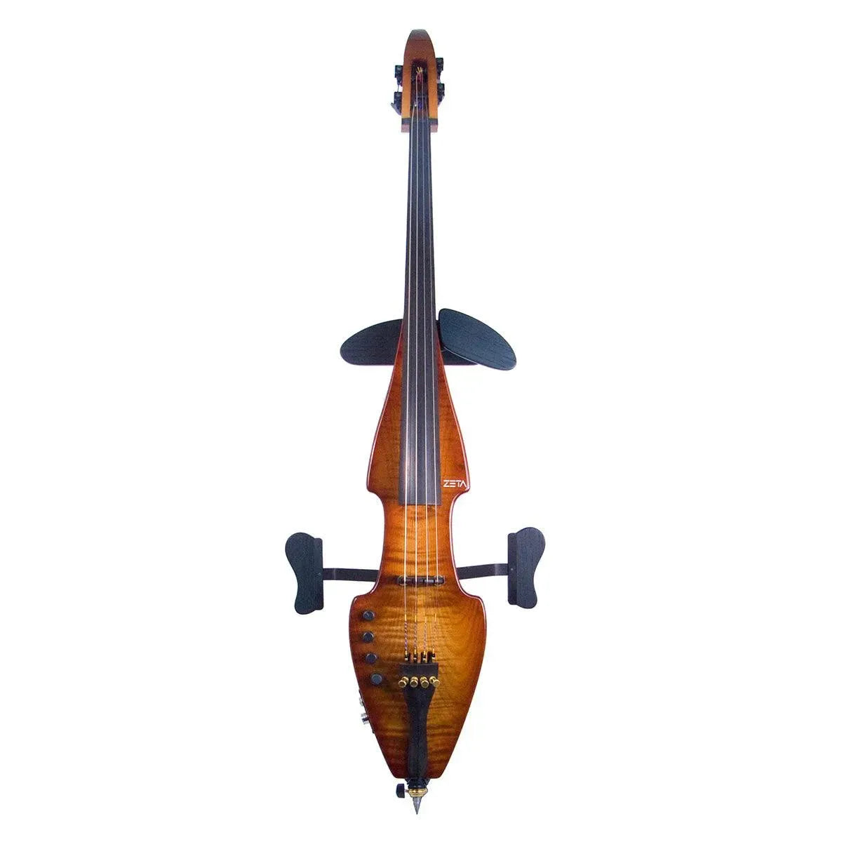 ZETA JC24 Strados Fusion 4-String Cello, Quilt Maple with Light Cremona Burst Finish