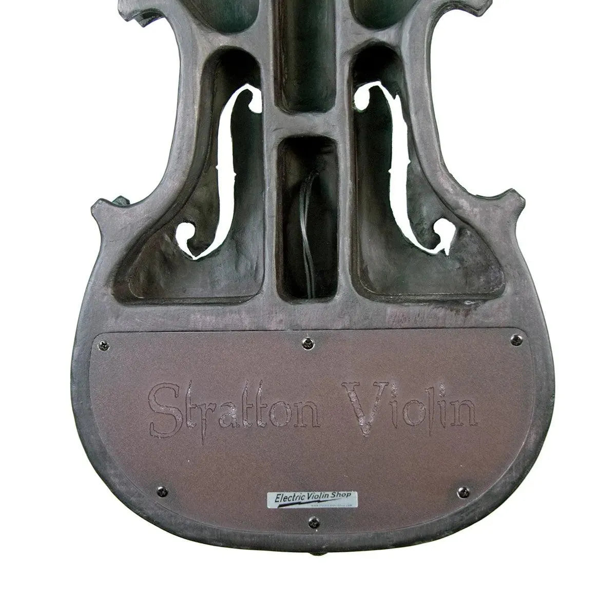 Stratton Gypsy 4-string electric violin, Deep Black finish - Image 6