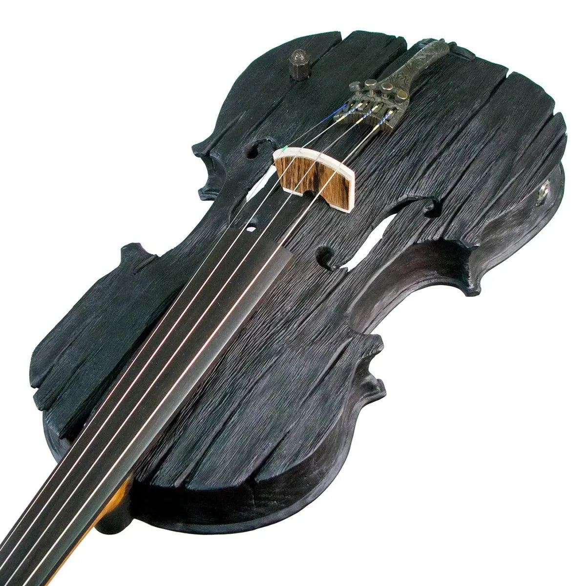Stratton Gypsy 4-string electric violin, Deep Black finish - Image 5