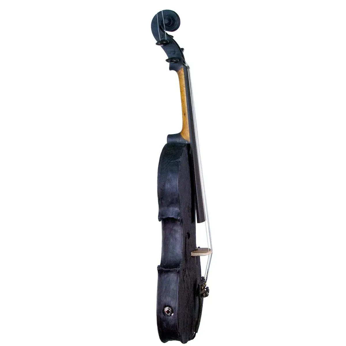 Stratton Gypsy 4-string electric violin, Deep Black finish - Image 2
