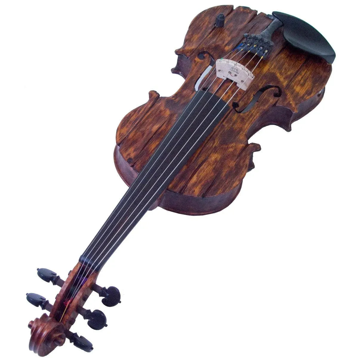 Stratton Gypsy 5-string electric violin, Antiqued Gypsy Finish, with Starfish Designs bridge - Image 18