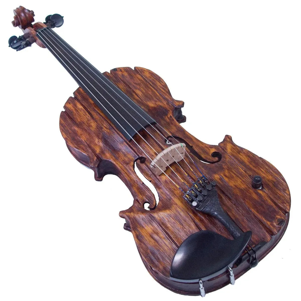 Stratton Gypsy 5-string electric violin, Antiqued Gypsy Finish, with Starfish Designs bridge - Image 19