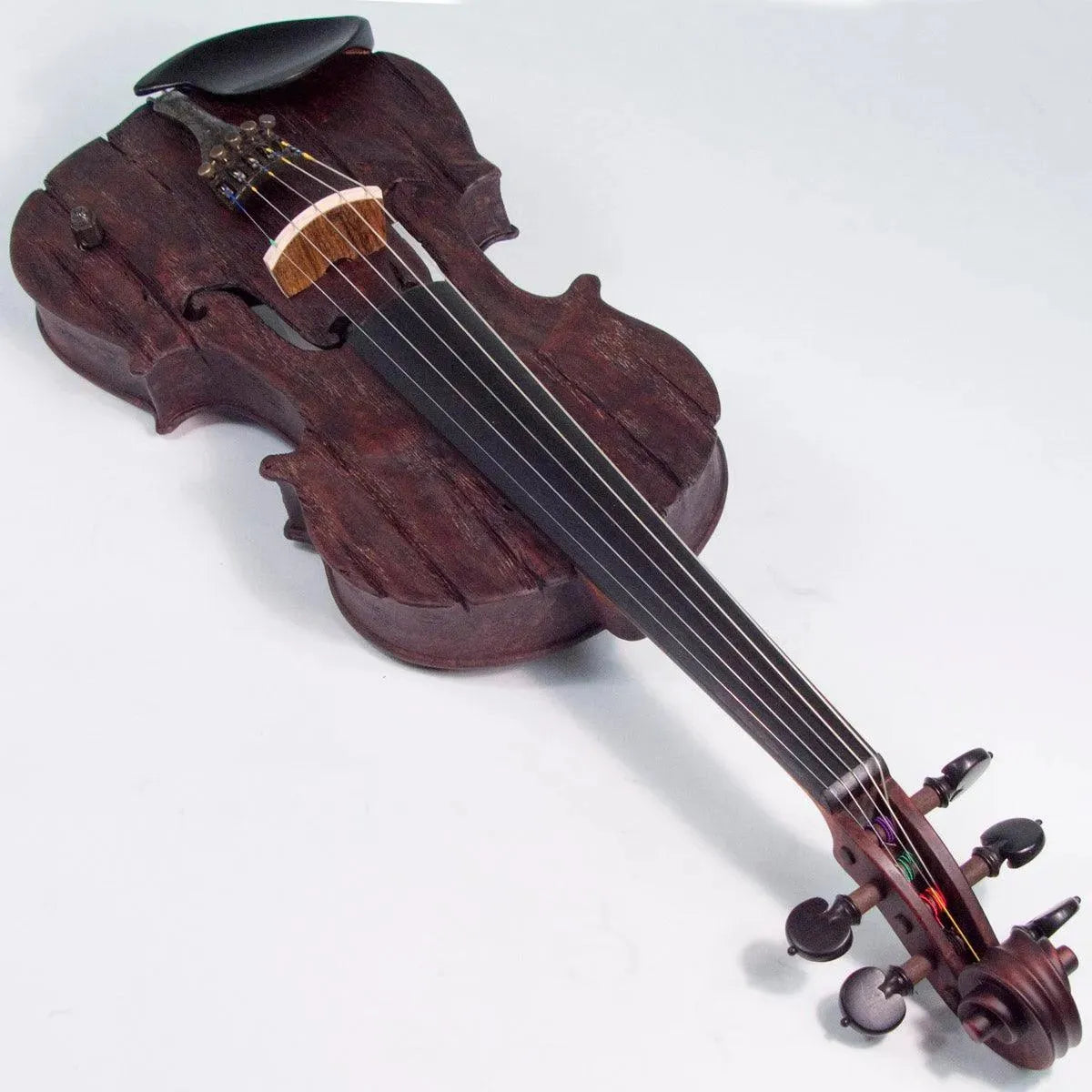 Stratton Gypsy 5-string electric violin, Dark Mahogany - Image 10