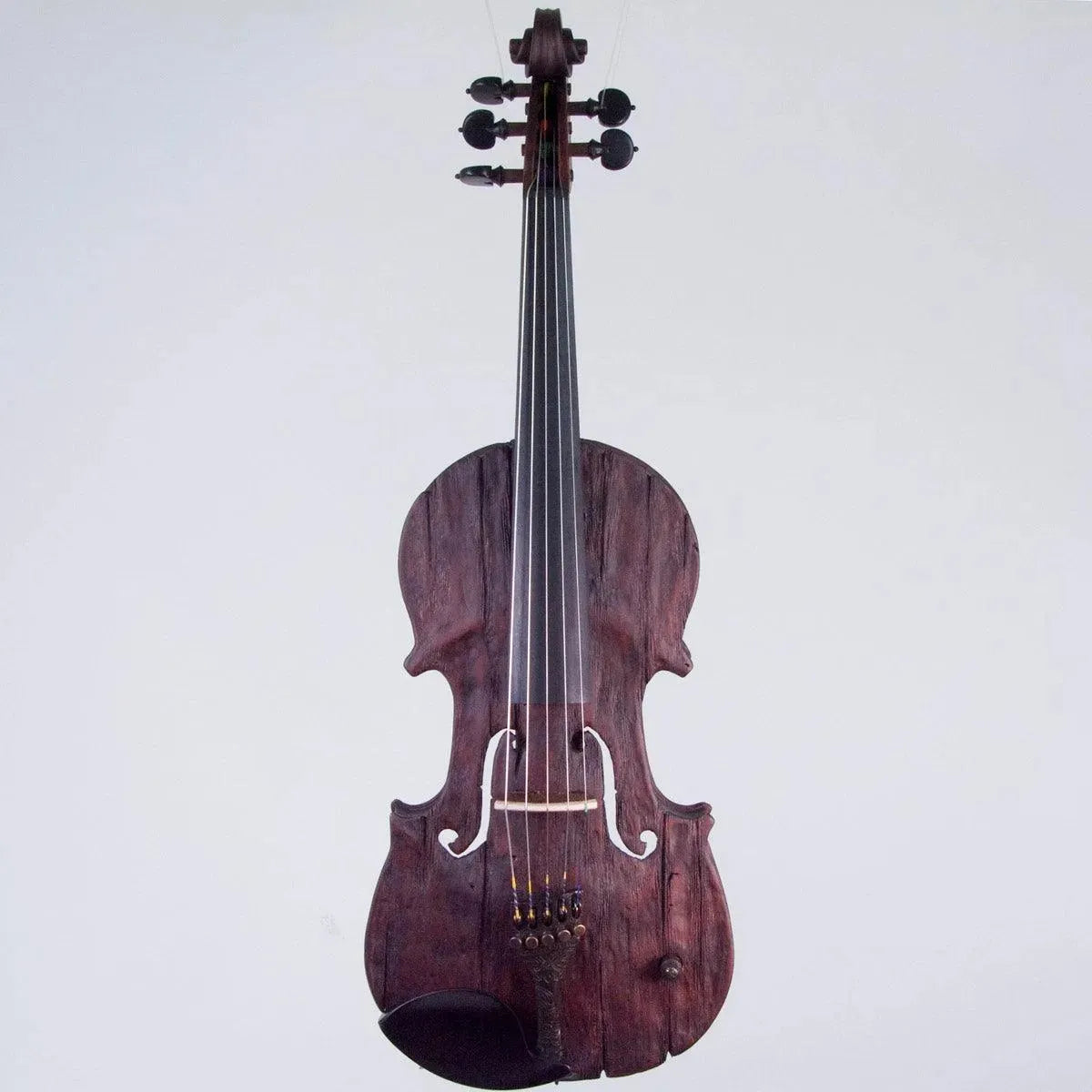 Stratton Gypsy 5-string electric violin, Dark Mahogany - Image 2