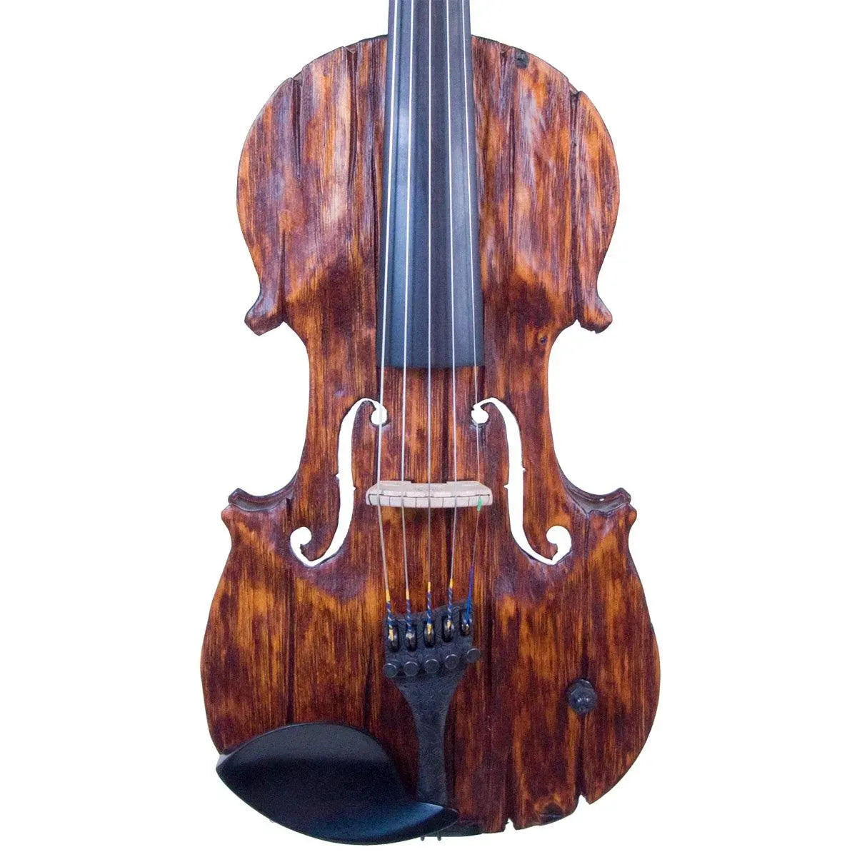 Stratton Gypsy 5-string electric violin, Antiqued Gypsy Finish, with Starfish Designs bridge - Image 9
