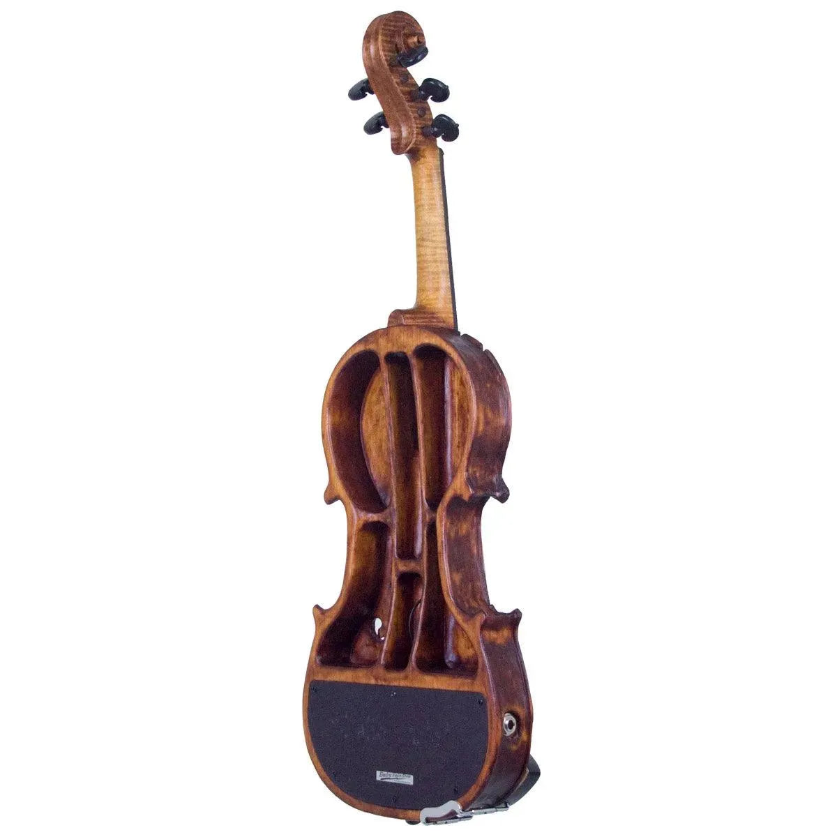 Stratton Gypsy 5-string electric violin, Antiqued Gypsy Finish, with Starfish Designs bridge - Image 4