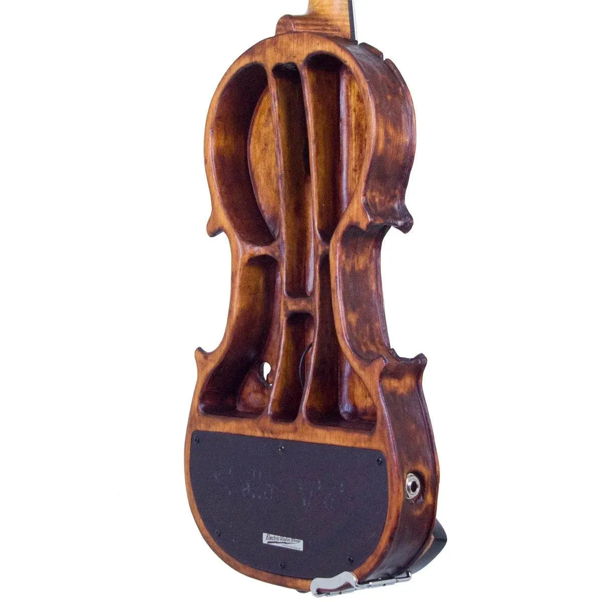 Stratton Gypsy 5-string electric violin, Antiqued Gypsy Finish, with Starfish Designs bridge - Image 12