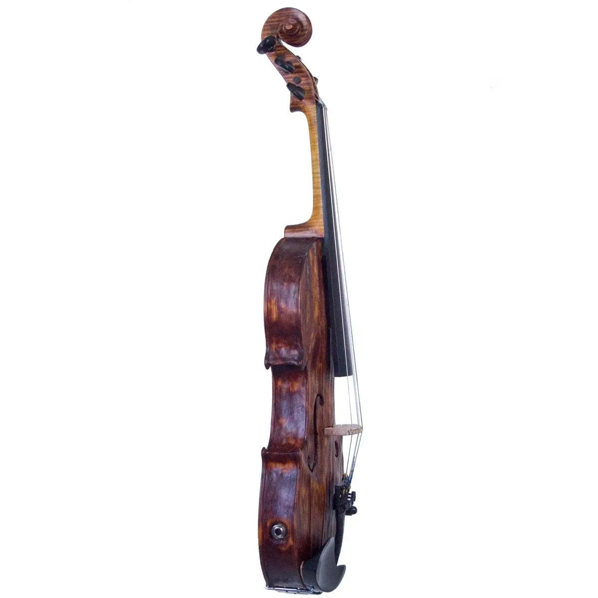 Stratton Gypsy 5-string electric violin, Antiqued Gypsy Finish, with Starfish Designs bridge - Image 3