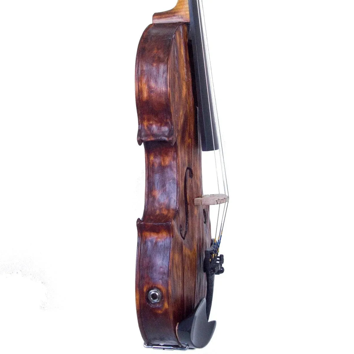 Stratton Gypsy 5-string electric violin, Antiqued Gypsy Finish, with Starfish Designs bridge - Image 11