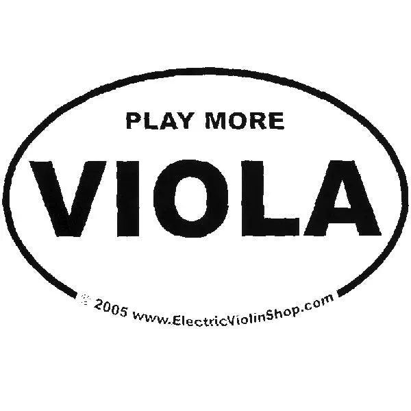 Oval Sticker Play More Viola