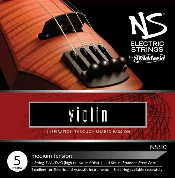 D'Addario NS Electric 5-string violin string set