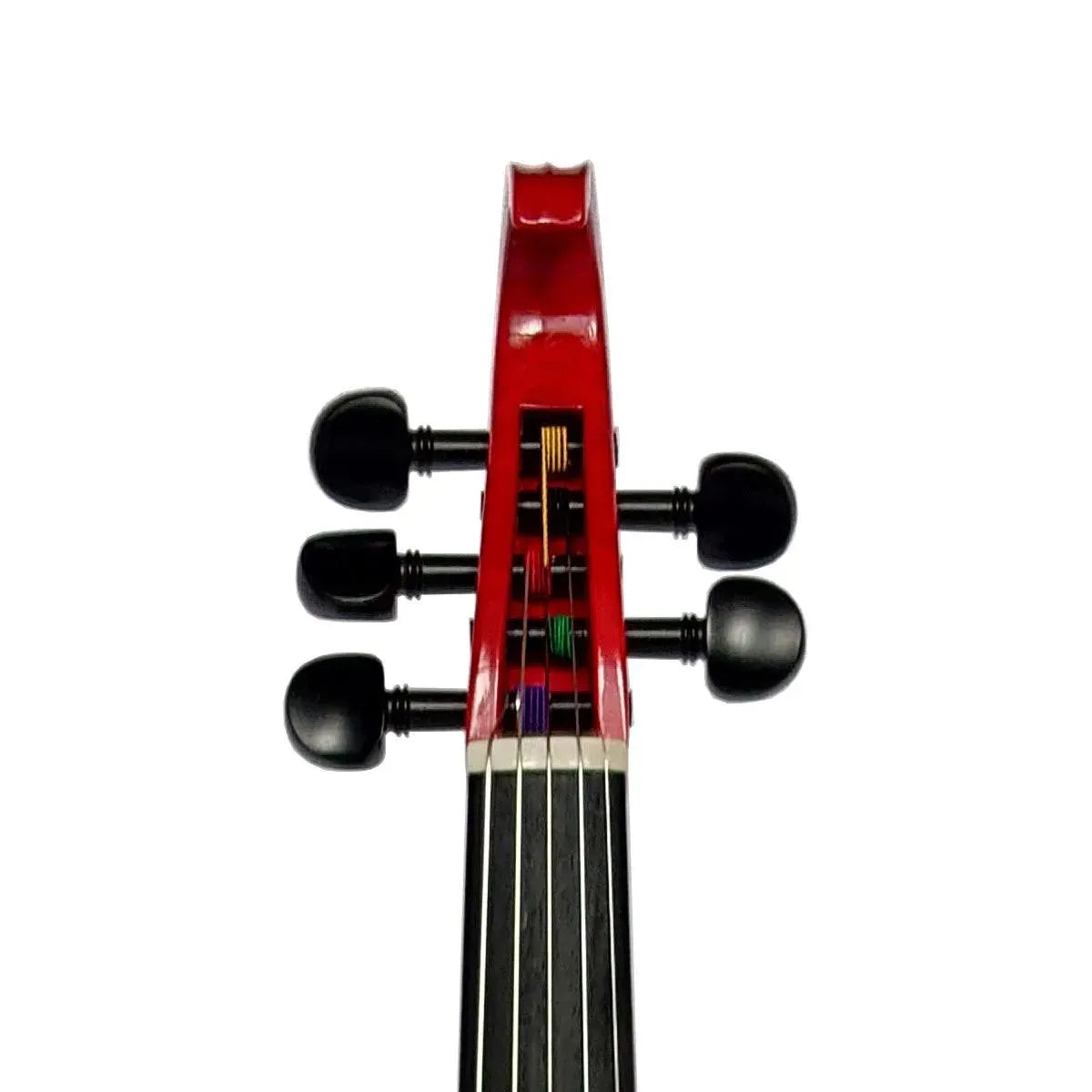 Volta Violinatron V5-R 5-string hybrid violin with built-in speakers & reverb, black and red - Image 8