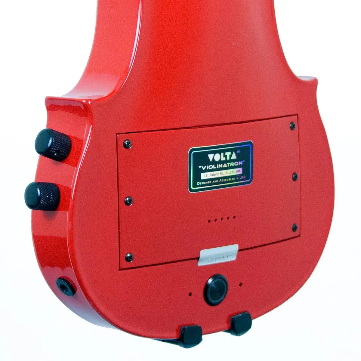 Volta Violinatron V6-R 6-string hybrid violin with built-in speakers & reverb, red - Image 6