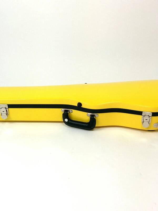 Bobelock 1007 shaped violin case, yellow/blue