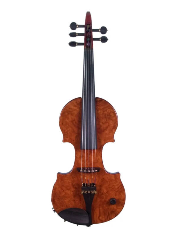ZETA CV45 Jazz Classic 5-string violin, Amboyna Burl