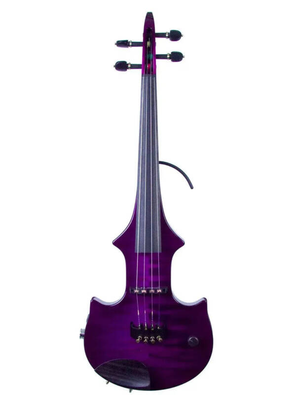 ZETA JV44 Jazz Fusion 4-string electric violin with MIDI, transparent purple finish