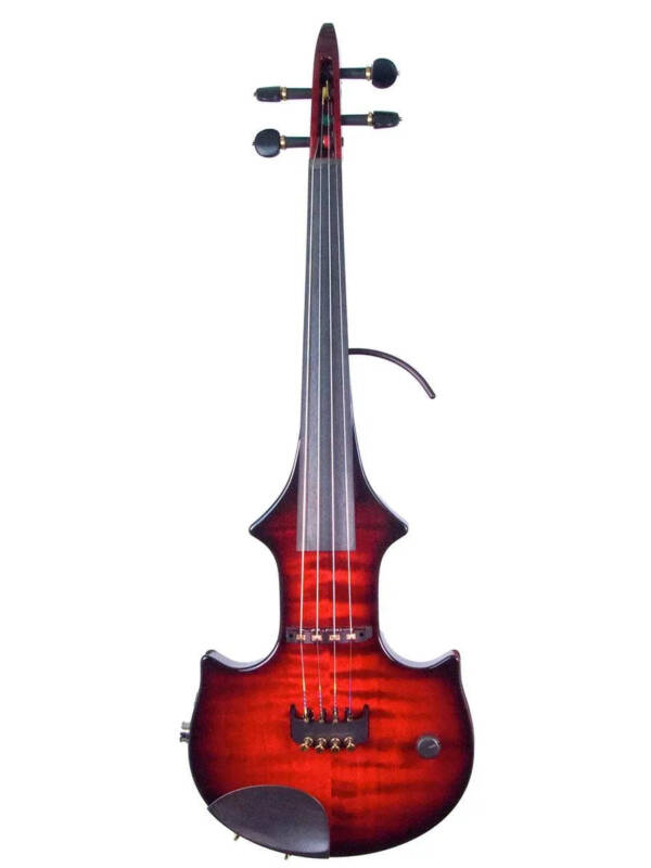 ZETA JV44 Jazz Fusion 4-String Electric Violin with MIDI, Transparent Red Burst