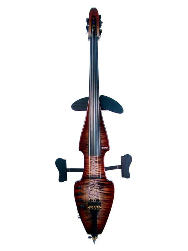 ZETA JC25 Strados Fusion 5-String Cello, Charcoal Cherry Burst