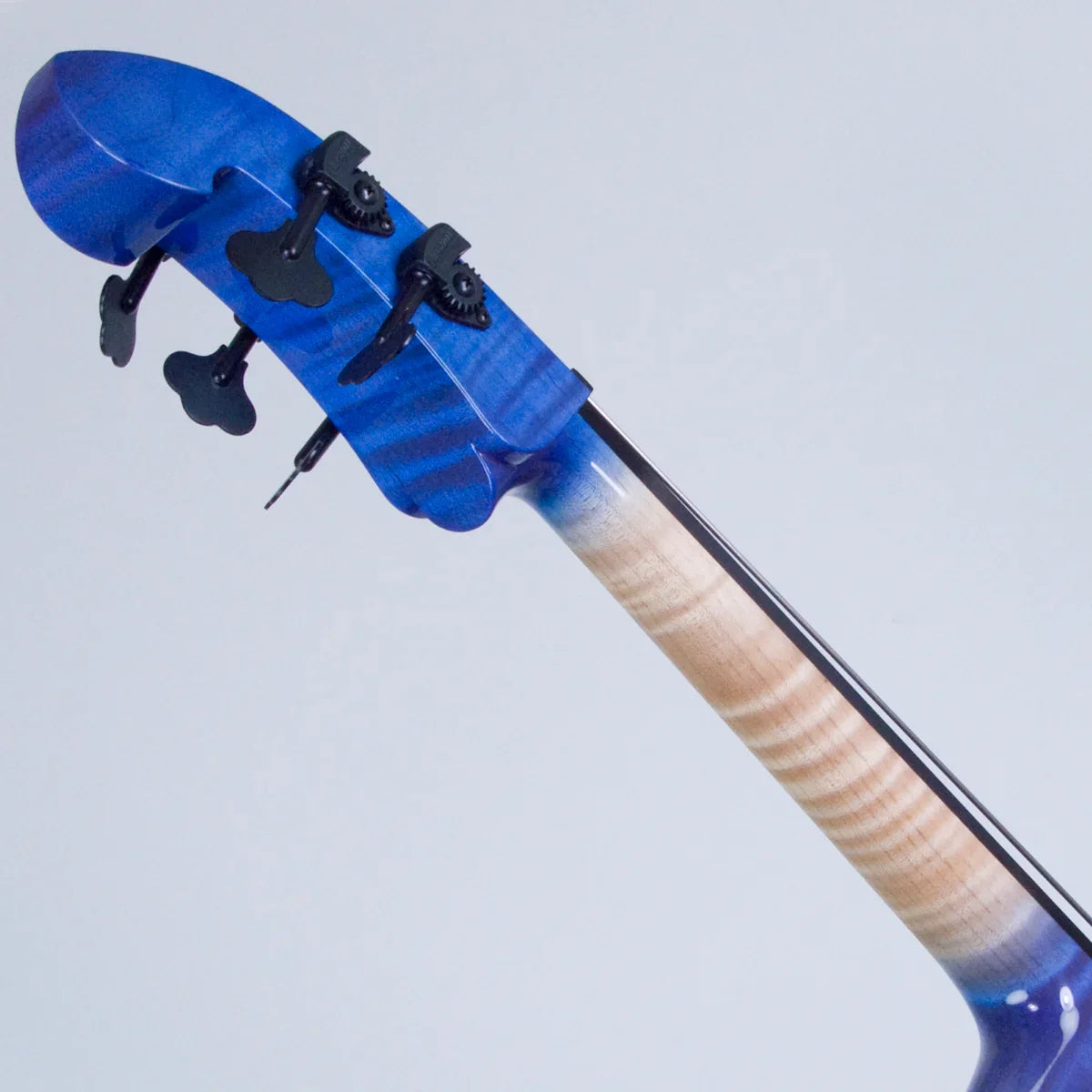 ZETA Strados Fusion 5-string Cello, Blue Sunburst Flamed Maple - Image 14