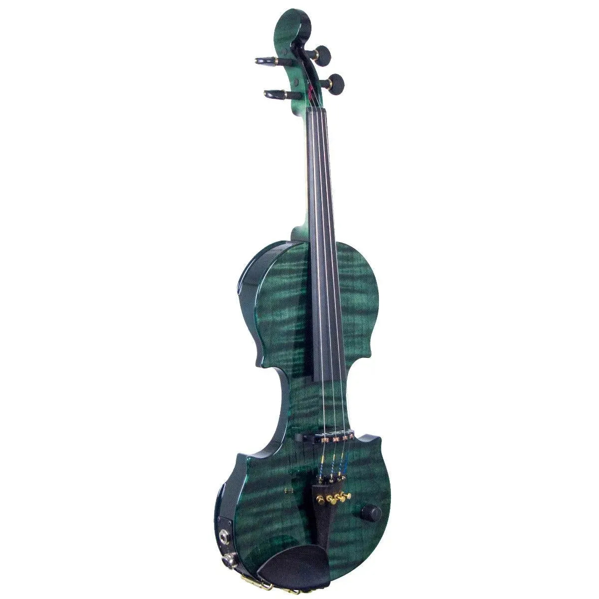 ZETA CV44 Jazz Classic violin, Transparent Green Flamed Maple - Image 2