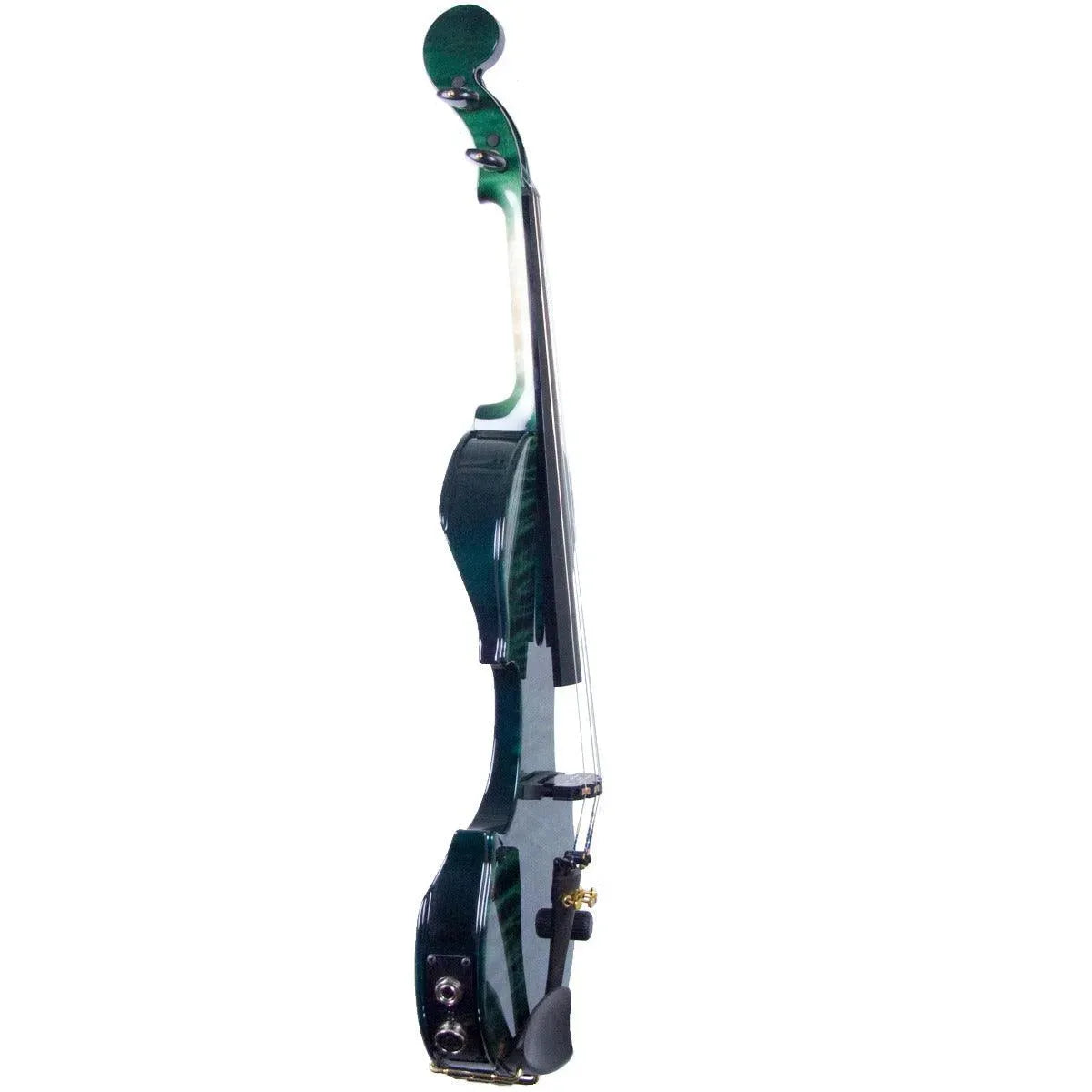 ZETA CV44 Jazz Classic violin, Transparent Green Flamed Maple - Image 3